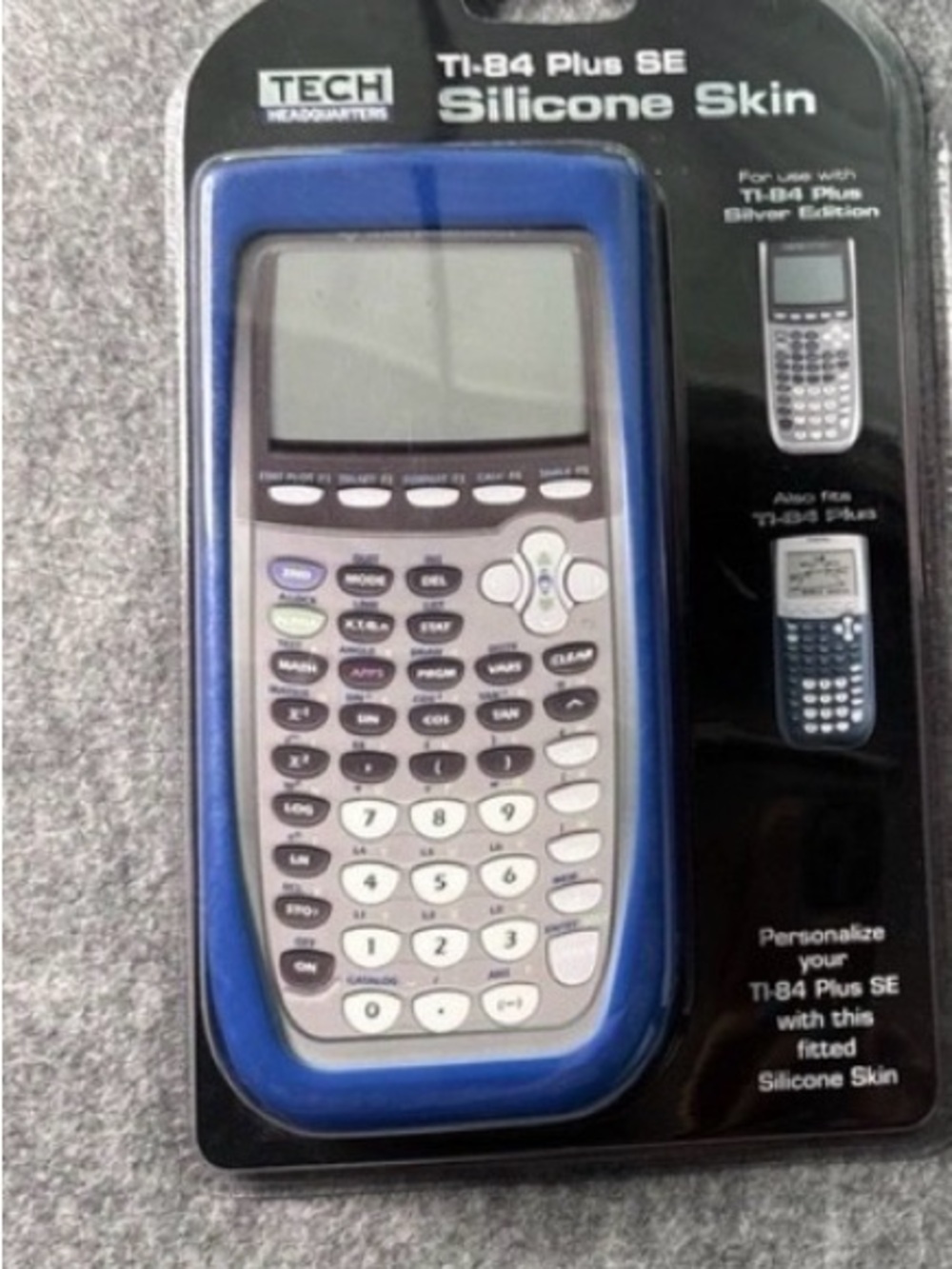 Blue Silicone Skin for TI-84 Plus SE calculator case new
